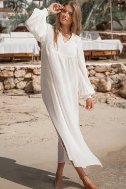 Langes Kleid Jaime Elfenbein