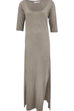 Langes Kleid Taupe