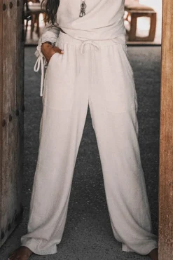 Lyana Leinenhose Hellbeige