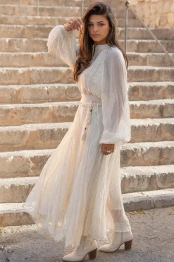 Maxikleid Bliss Ecru