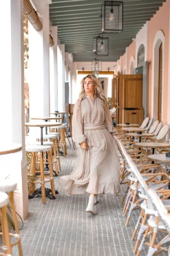 Maxikleid Bliss Taupe