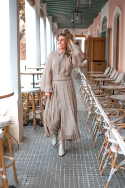 Maxikleid Bliss Taupe