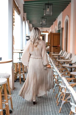 Maxikleid Bliss Taupe