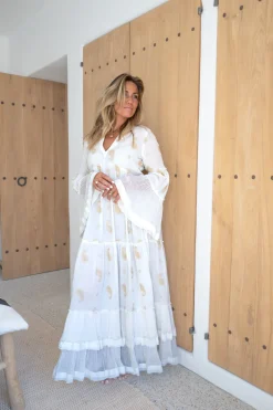 Maxikleid Dali Esencia Elfenbein