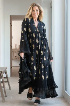 Maxikleid Dali Esencia Schwarz