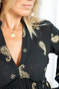 Maxikleid Dali Esencia Schwarz