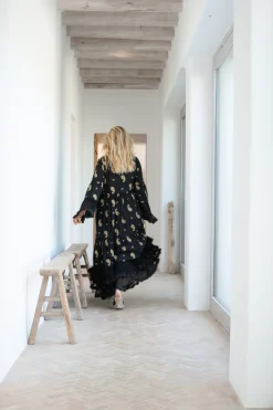Maxikleid Dali Esencia Schwarz