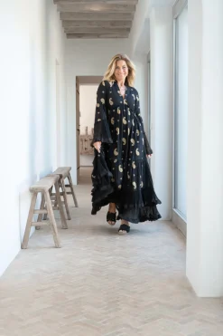 Maxikleid Dali Esencia Schwarz