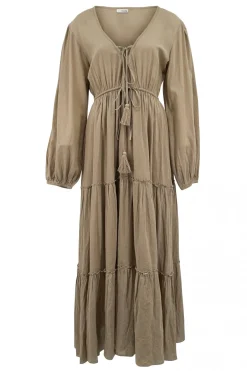 Maxikleid Ida Taupe