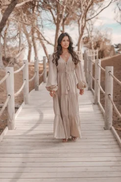 Maxikleid Ida Taupe