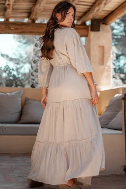 Maxikleid Luciana Helles Taupe