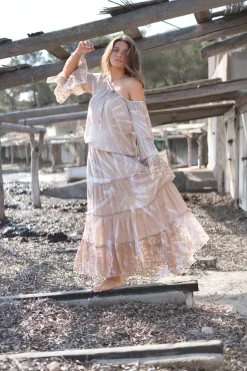 Maxirock Lucia Batik Taupe