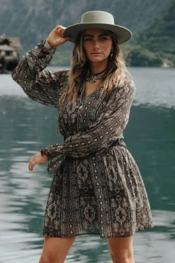 Maya bedrucktes Kittelkleid