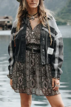 Maya bedrucktes Kittelkleid