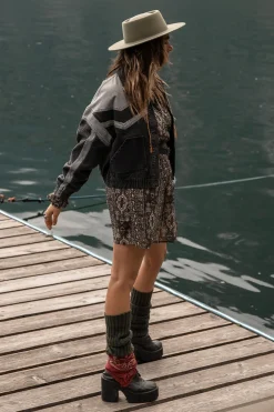 Maya bedrucktes Kittelkleid