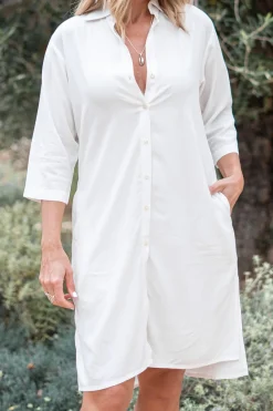 Midi Bluse Esma Elfenbein