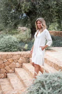 Midi Bluse Esma Elfenbein