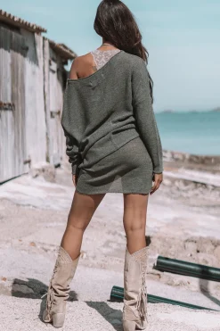 Milou Strickrock Khaki