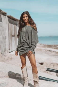 Milou Strickrock Khaki