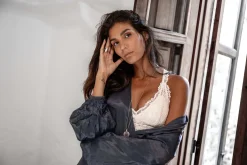 Noor Midi-Satin-Kleid