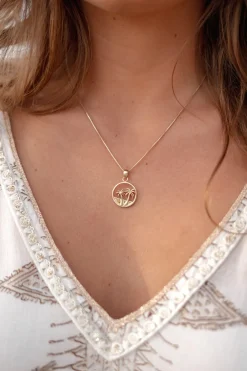 Palmen-Halskette Gold