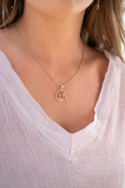 Palmen-Halskette Gold