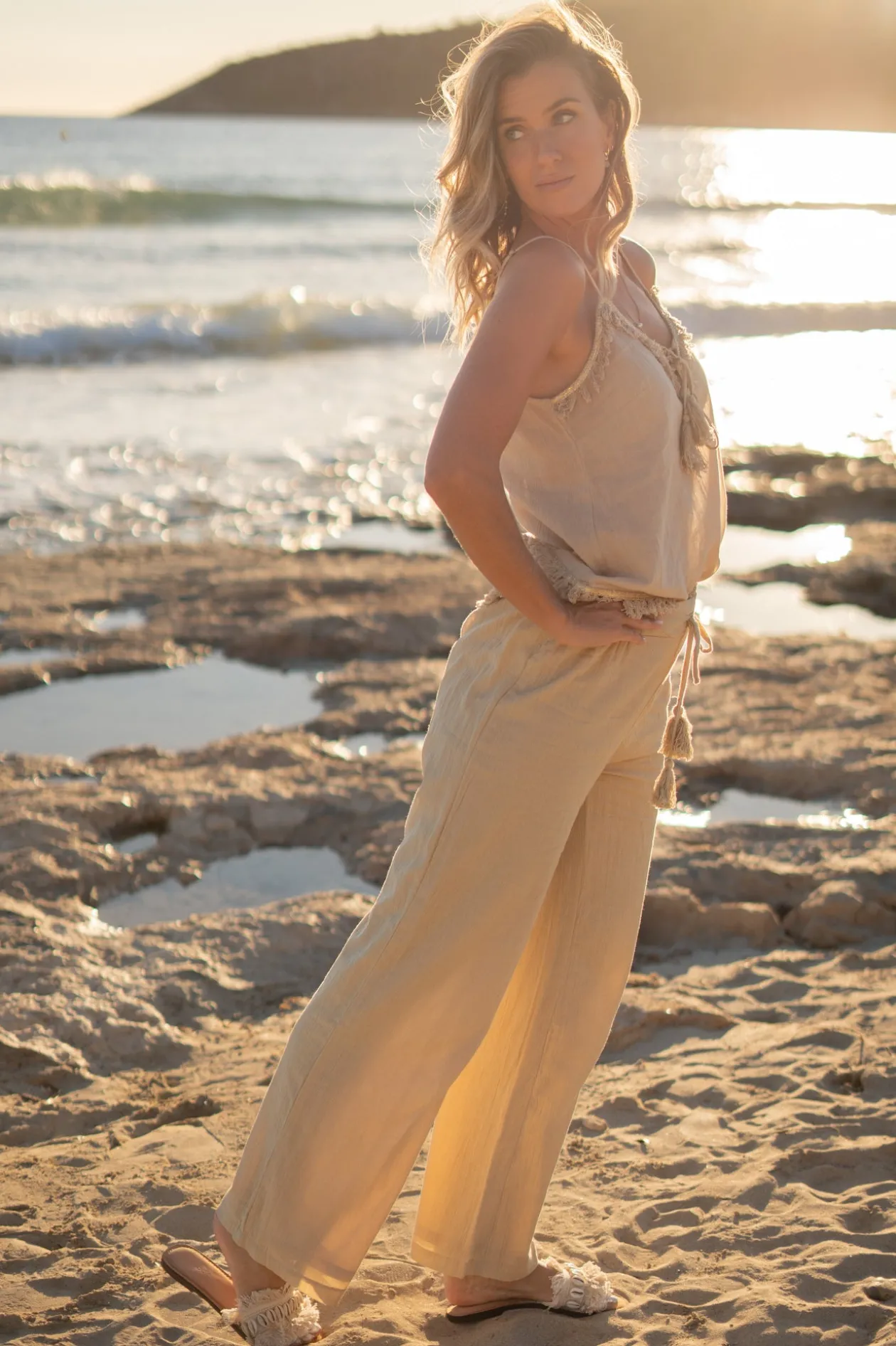 Pantoffel Bohé Dream Elfenbein