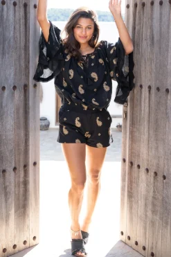 Pantoffel Inessa Destello Schwarz