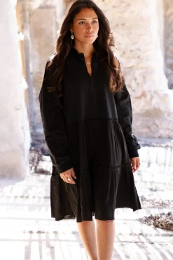 Pullover Kleid Coleta Schwarz