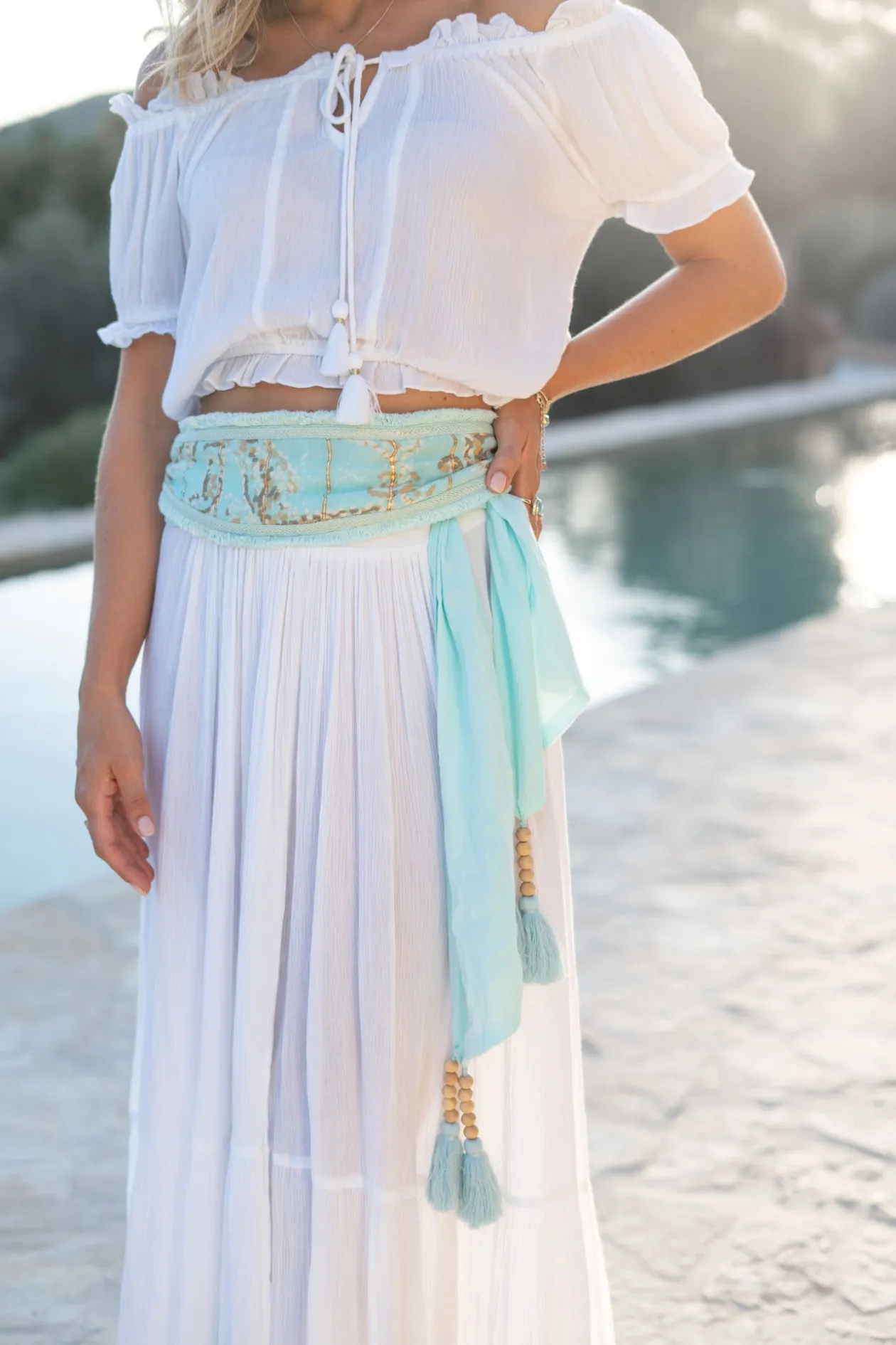 Rock Santi Paisley Weiß