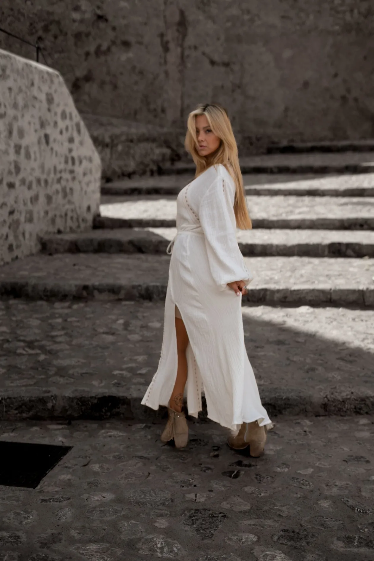 Romy Bestickter Kimono