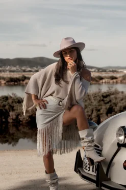 Rosafarbenes Fransentop