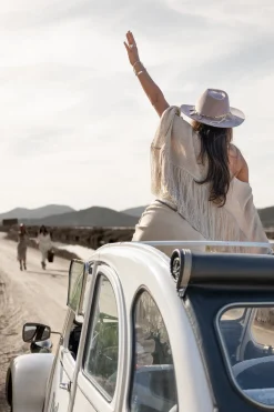 Rosafarbenes Fransentop