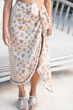 Schal/ Pareo Impresion Leopard