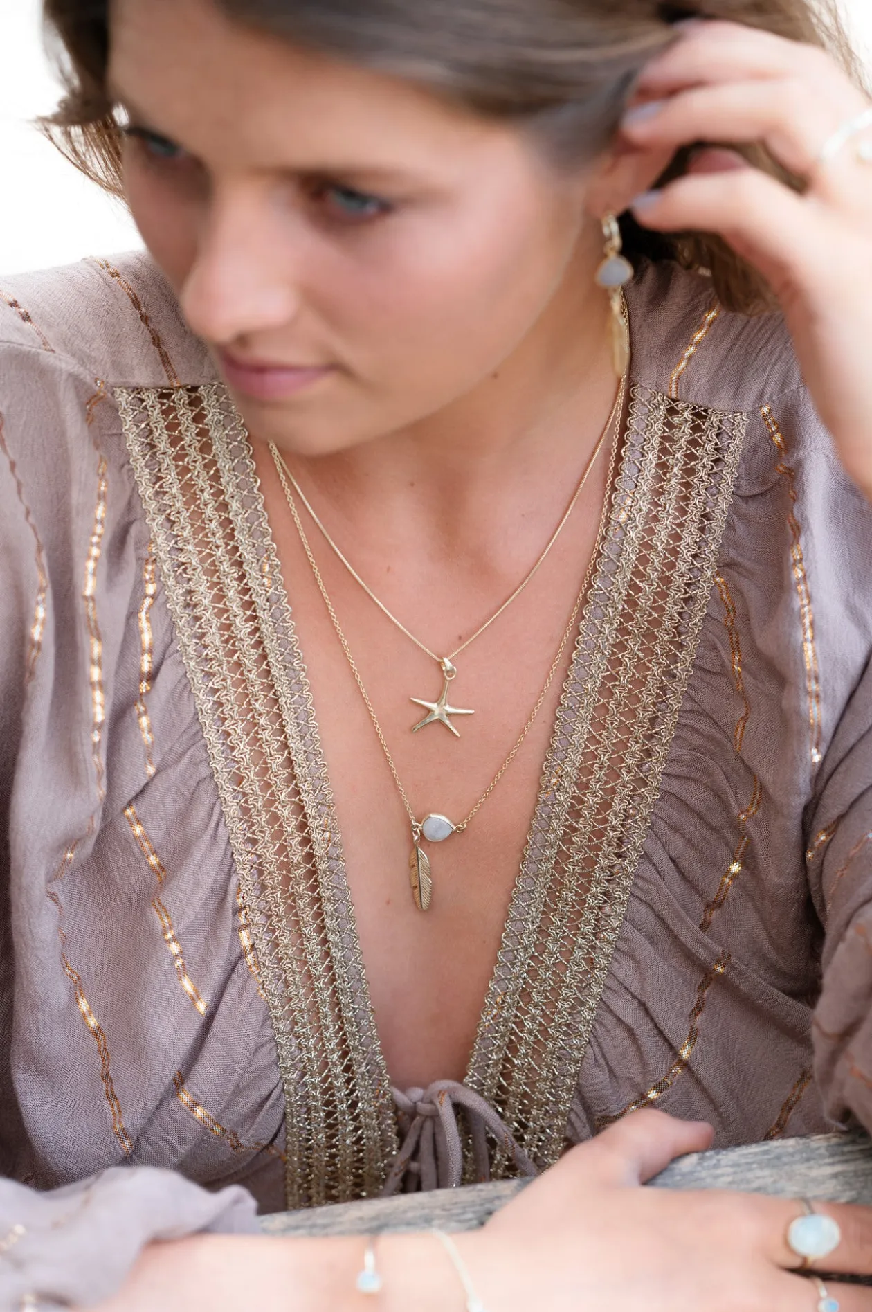 Seastar Halskette Gold