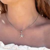 Seastar Halskette Silber
