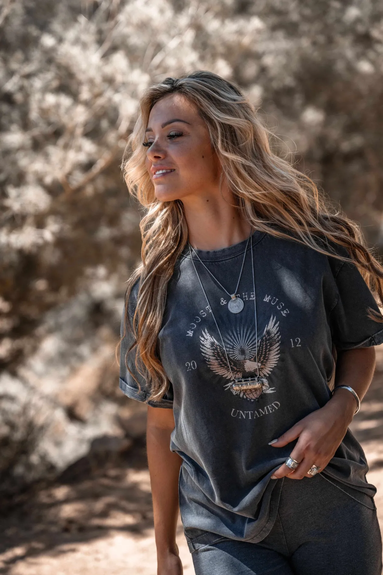 Sem Artwork T-shirt Stone Grey