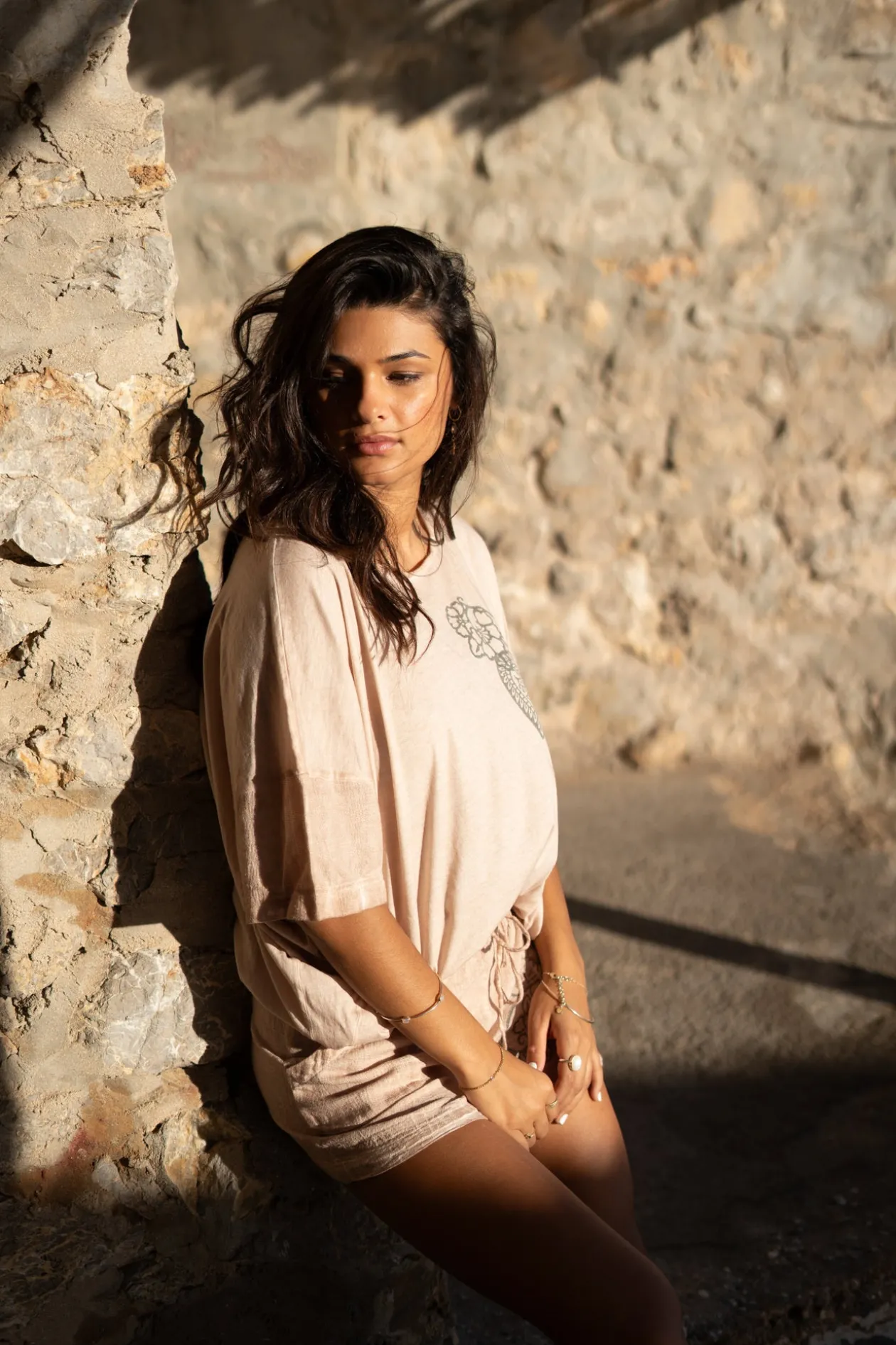 Shirt Square Jersey Sand