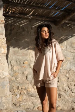 Shirt Square Jersey Sand