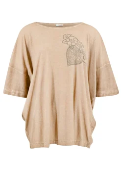 Shirt Square Jersey Taupe