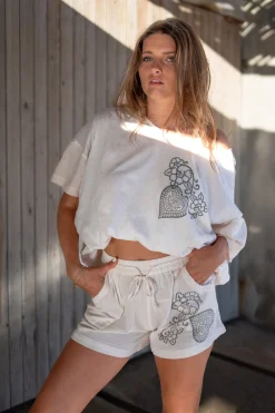 Shirt Square Jersey Weiß