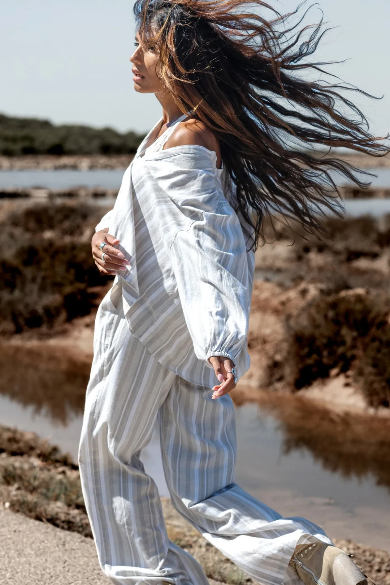 Sophia Bluse mit Streifen Streifen