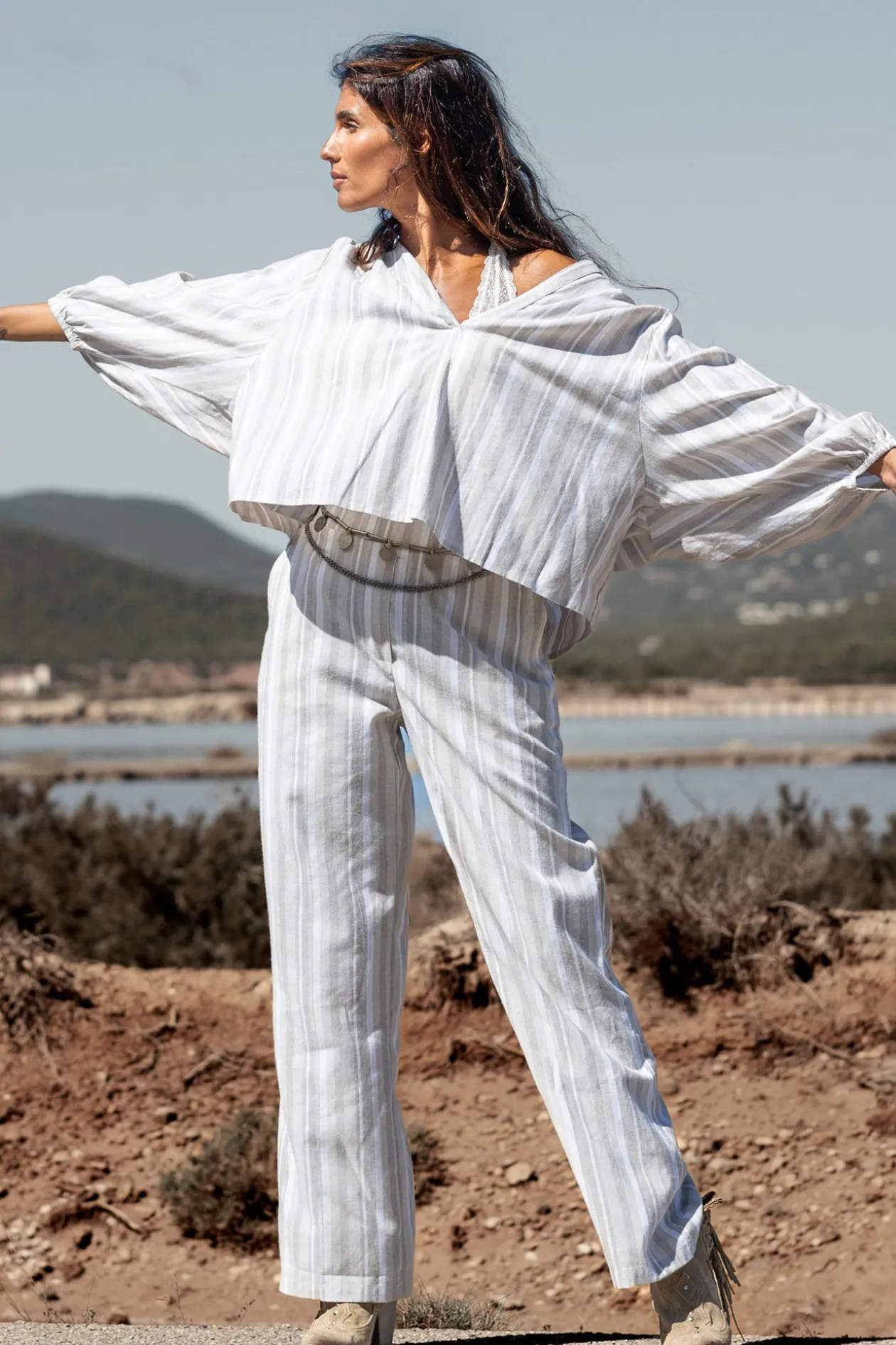 Sophia Bluse mit Streifen Streifen