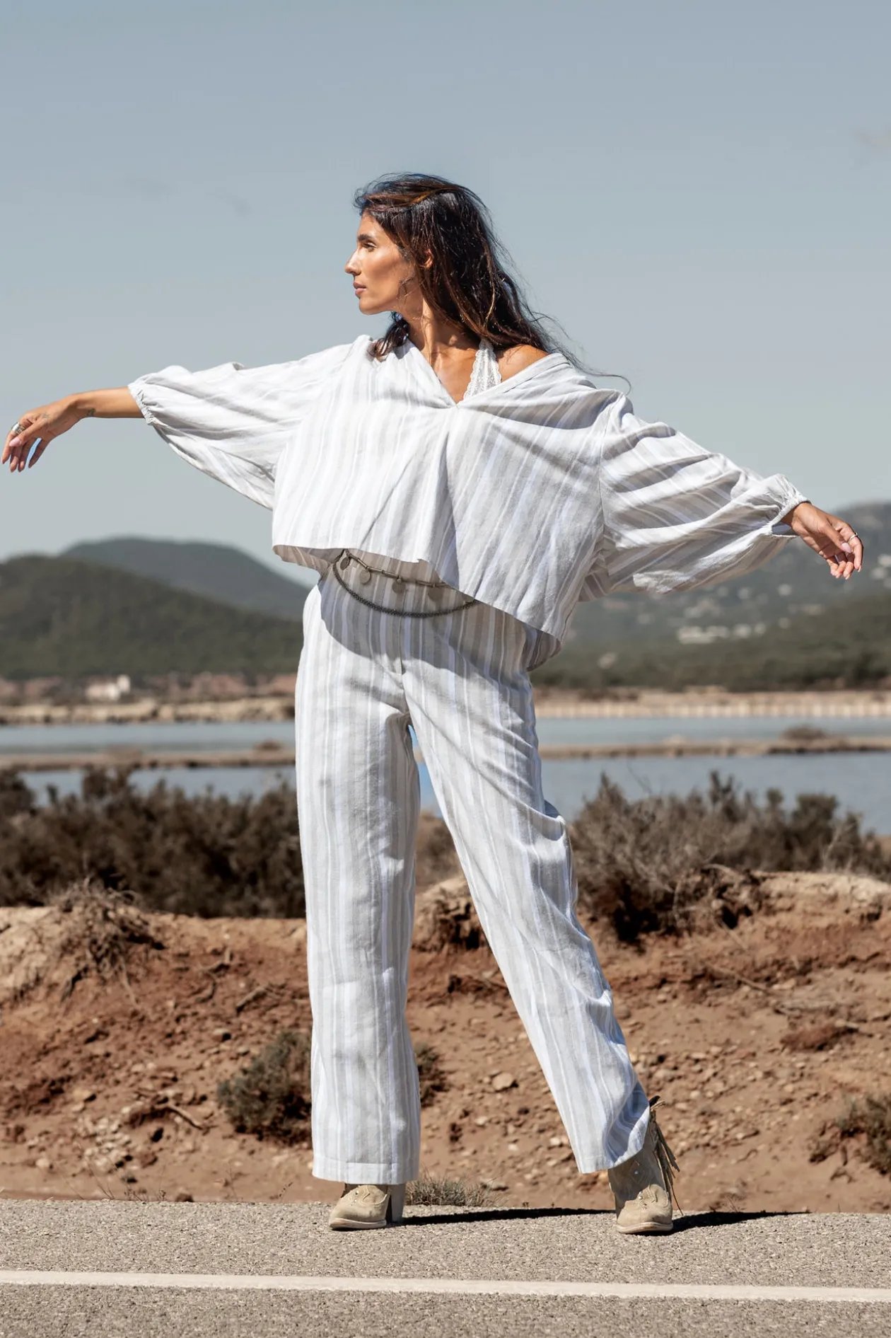 Sophia Bluse mit Streifen Streifen