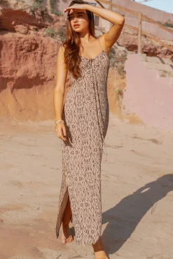 Spaghetti-Kleid - Lang