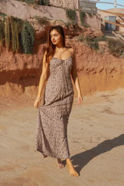 Spaghetti-Kleid - Lang