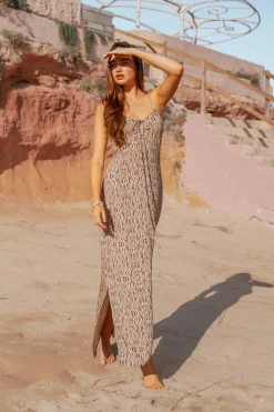 Spaghetti-Kleid - Lang