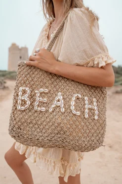 Strandtasche Muschel Off White Beach