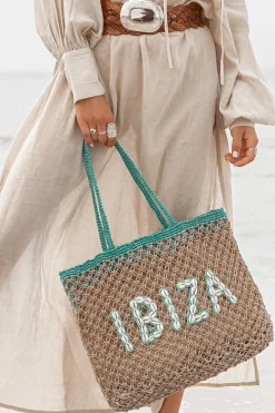 Strandtasche Seashell Ibiza Aqua