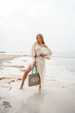 Strandtasche Seashell Ibiza Aqua